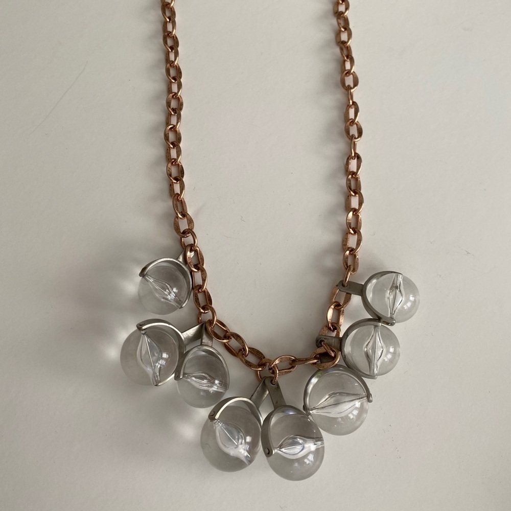 Lela rose Lucite ball necklace